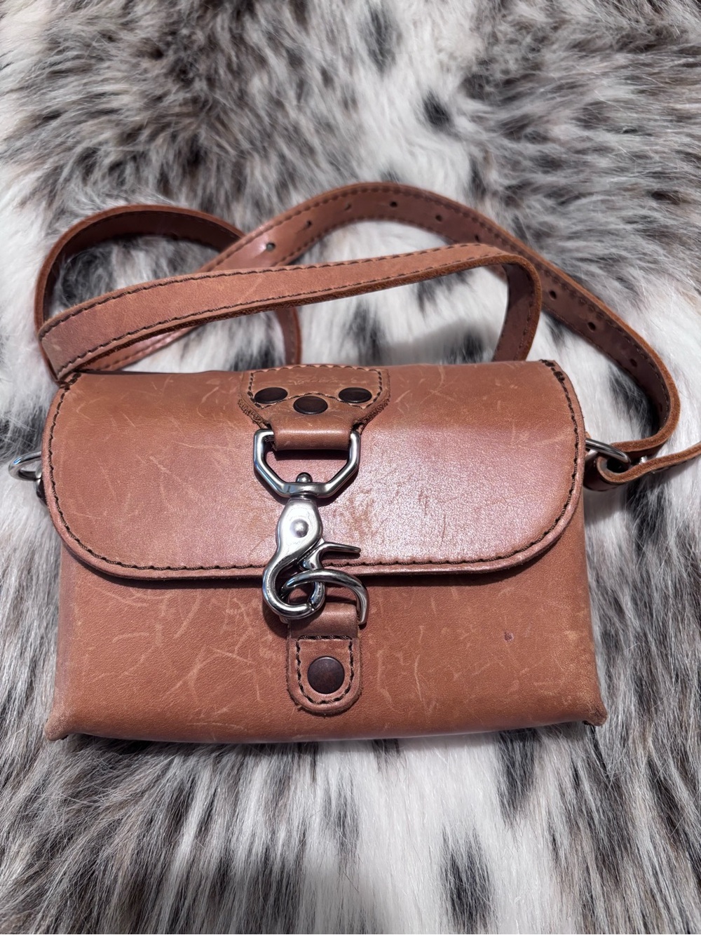 Saddleback Leather Crossbody Clutch